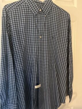 Ralph Lauren Men’s blue plaid long sleeve shirt